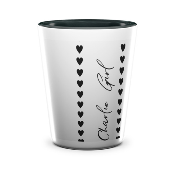 Custom Design - Ceramic Shot Glass - Two Tone - Front
