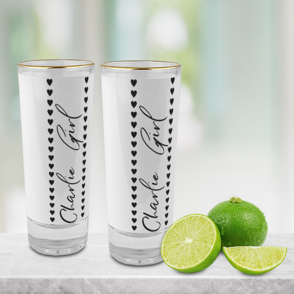 Custom Design - Glass Shot Glass - 2oz - Lifestyle