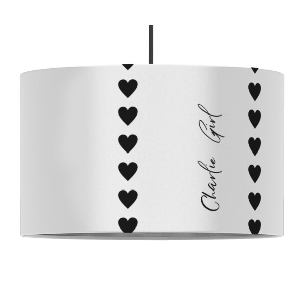 Custom Design - 12" Drum Lampshade - PENDANT (Fabric)
