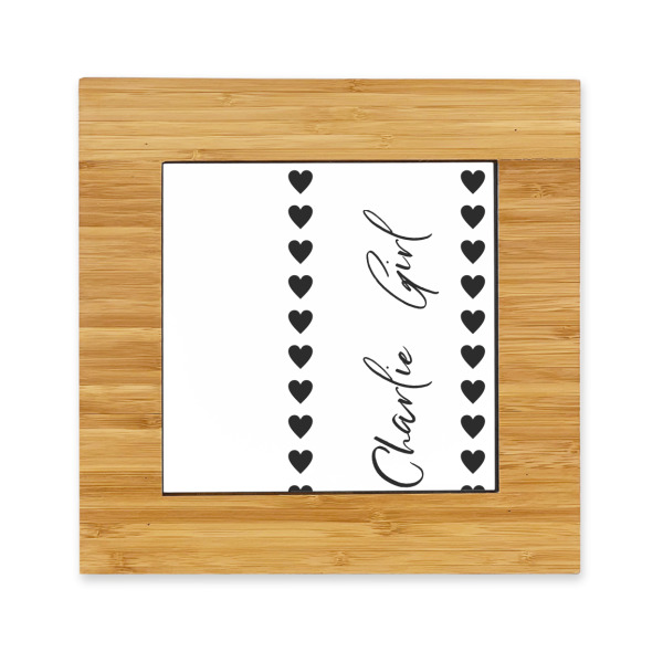 Custom Design Your Own Bamboo Trivet with Ceramic Tile Insert
