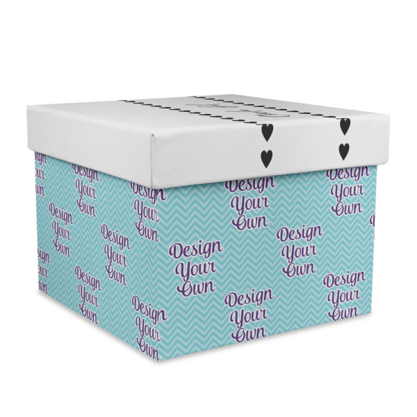 Custom Design Your Own Gift Box with Lid - Canvas Wrapped - X-Large