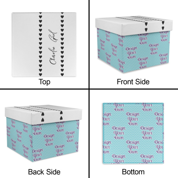 Custom Design - Gift Boxes with Lid - Canvas Wrapped - X-Large - Approval