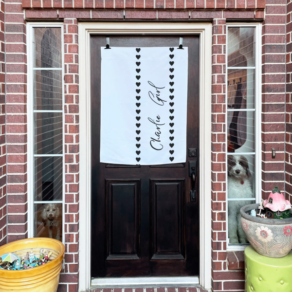 Custom Design - House Flags - Double Sided - (Over the door) LIFESTYLE