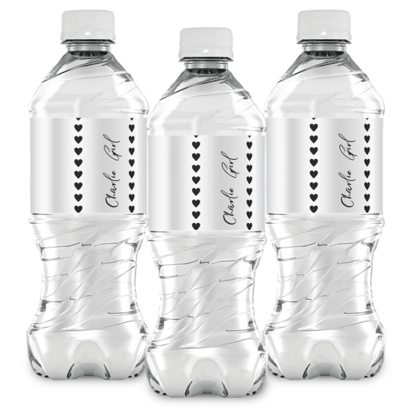 Custom Design - Water Bottle Labels - Front View