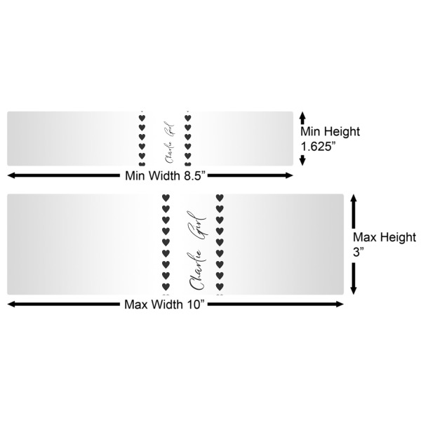 Custom Design - Water Bottle Labels w/ Dimensions