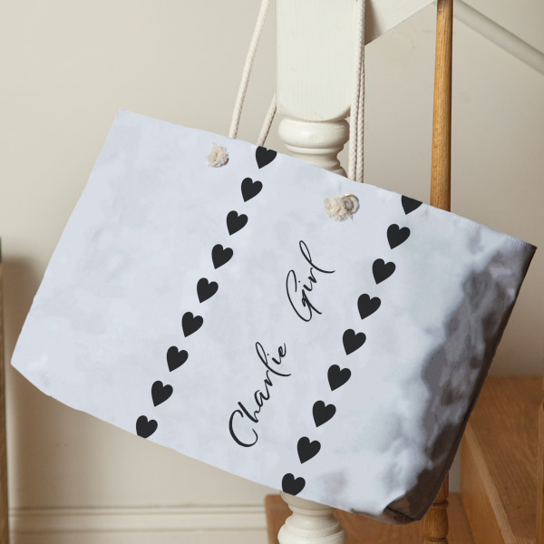 Custom Design - Large Rope Tote - Life Style