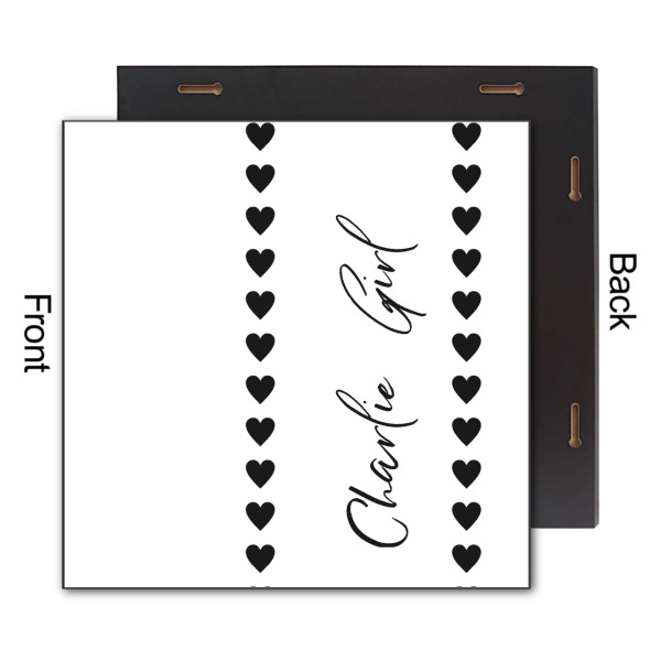 Custom Design - 12x12 Wood Print - Front & Back View