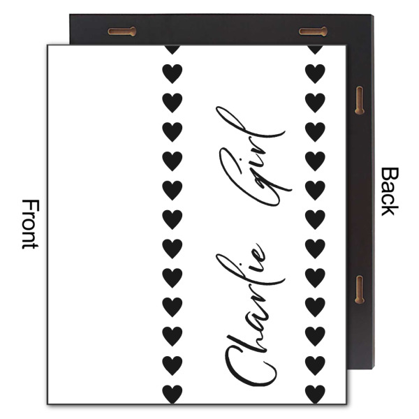 Custom Design - 20x24 Wood Print - Front & Back View