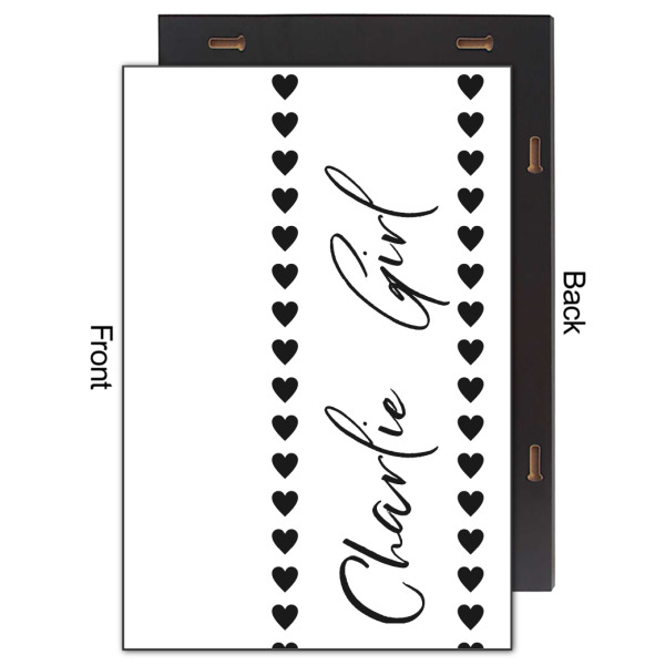 Custom Design - 20x30 Wood Print - Front & Back View