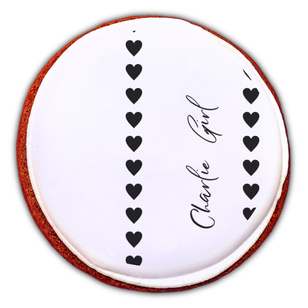 Custom Design - Printed Icing Circle - Large - On Cookie