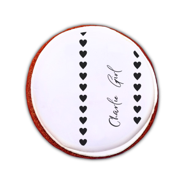 Custom Design - Printed Icing Circle - Small - On Cookie