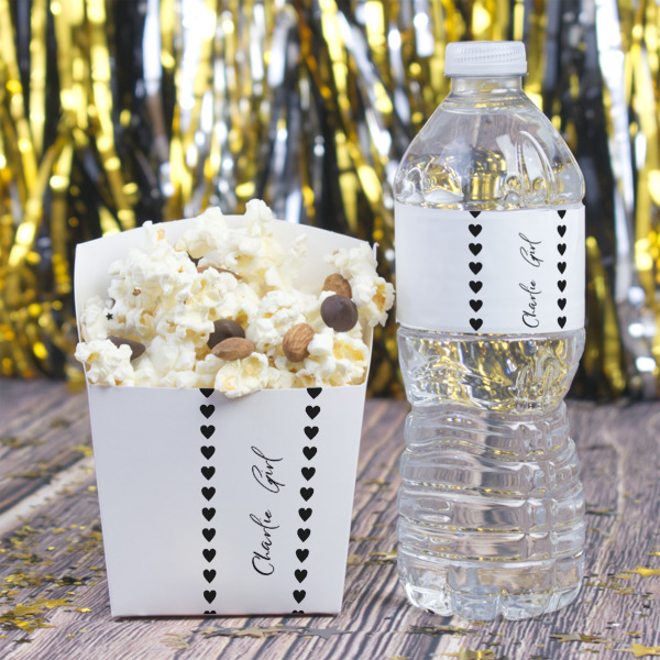 Custom Design - French Fry Favor Box - w/ Water Bottle