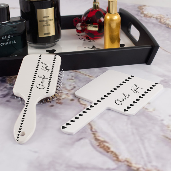 Custom Design - Hair Brush and Hand Mirror - Bathroom Scene