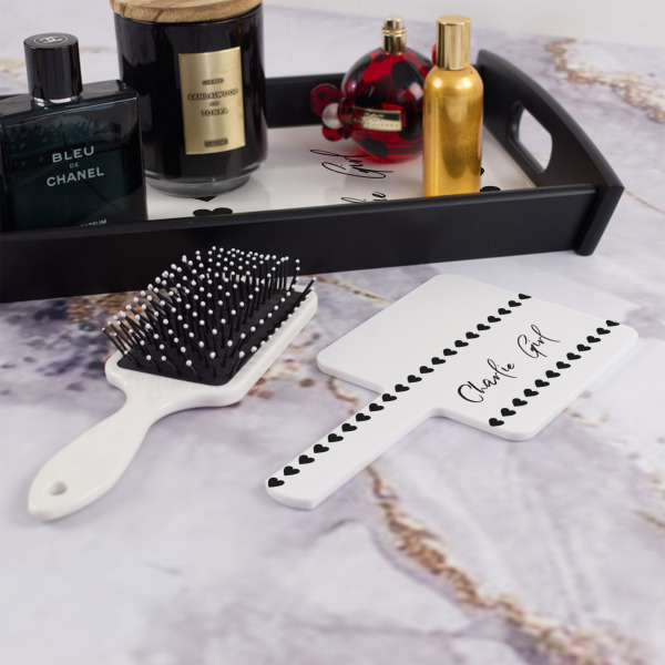 Custom Design - Hand Mirror - With Hair Brush
