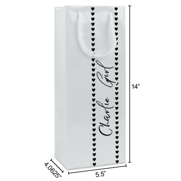 Custom Design - Wine Gift Bag - Dimensions