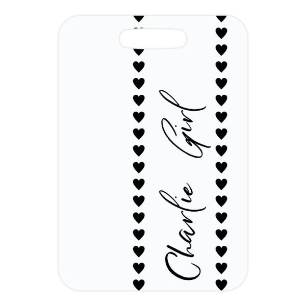 Custom Design - Metal Luggage Tag - Front Without Strap