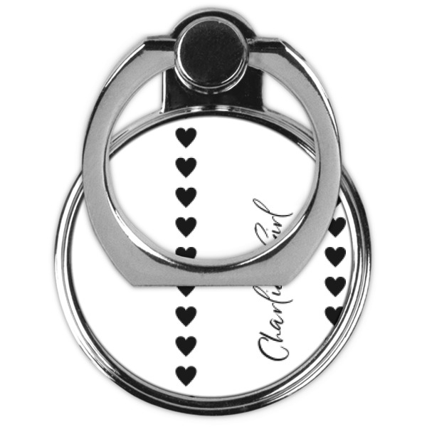 Custom Design - Cell Phone Ring Stand & Holder - Front (Collapsed)