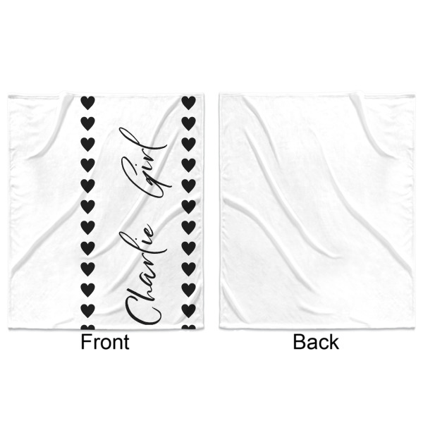Custom Design - Minky Blanket - 50"x60" - Single Sided - Front & Back