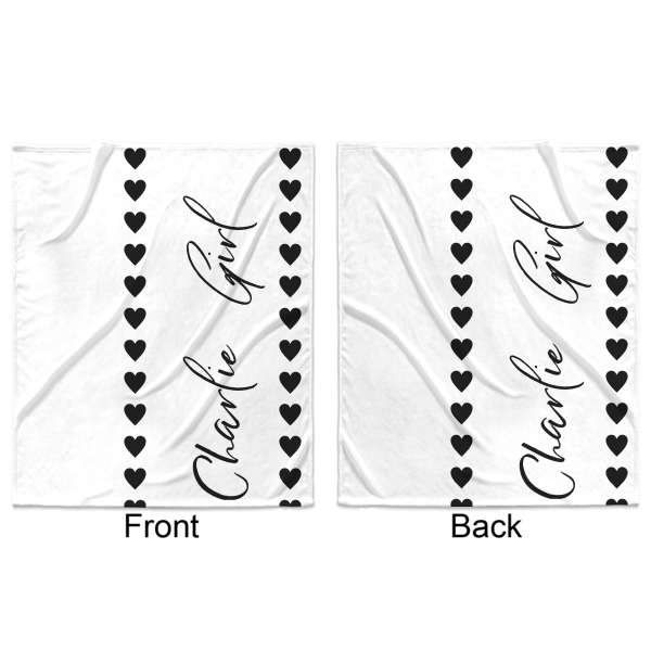 Custom Design - Minky Blanket - 50"x60" - Double Sided - Front & Back