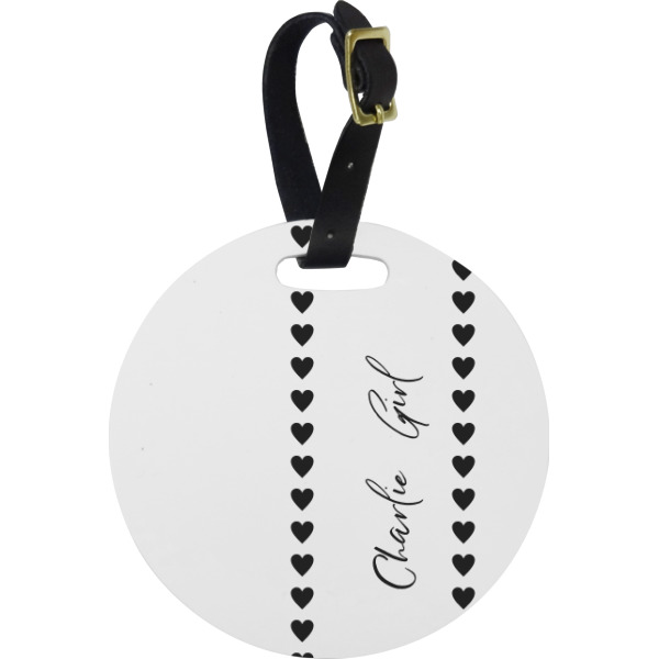 Custom Design Your Own Plastic Luggage Tag - Round