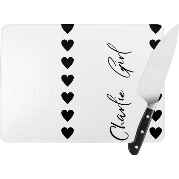 Custom Design Your Own Rectangular Glass Cutting Board