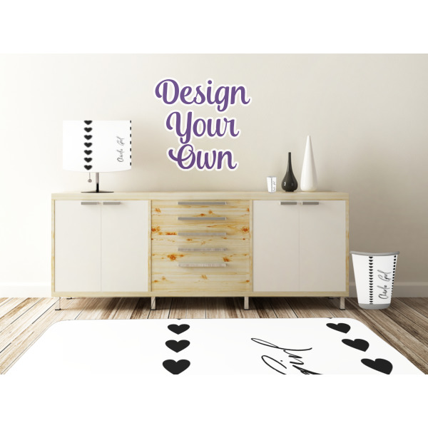 Custom Design - Wall Graphic Decal Wooden Desk