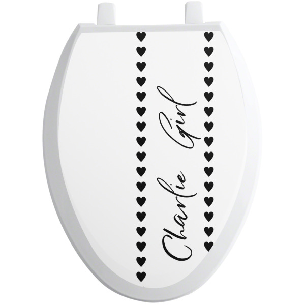 Custom Design - Toilet Seat Decal - Elongated - Front