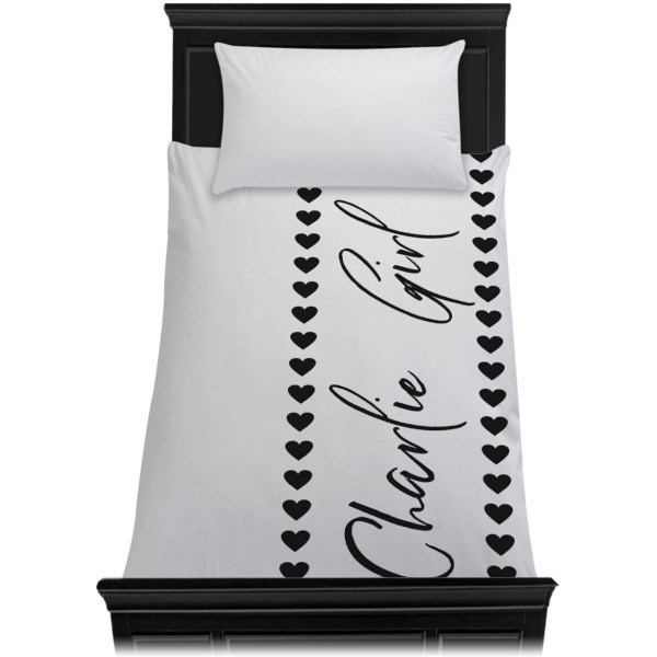 Custom Design - Duvet Cover - Twin XL - On Bed - No Prop