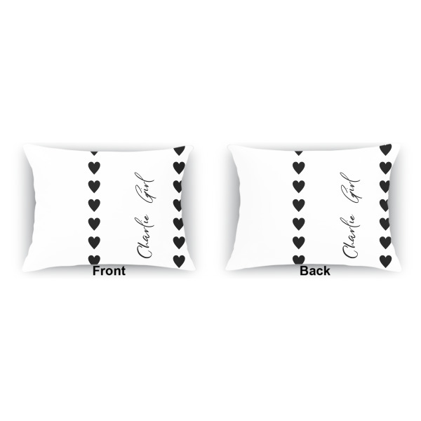 Custom Design - Indoor Rectangular Burlap Pillow (Front and Back)