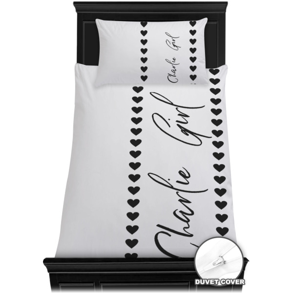 Custom Design - Bedding Set - Twin - Duvet - On Bed