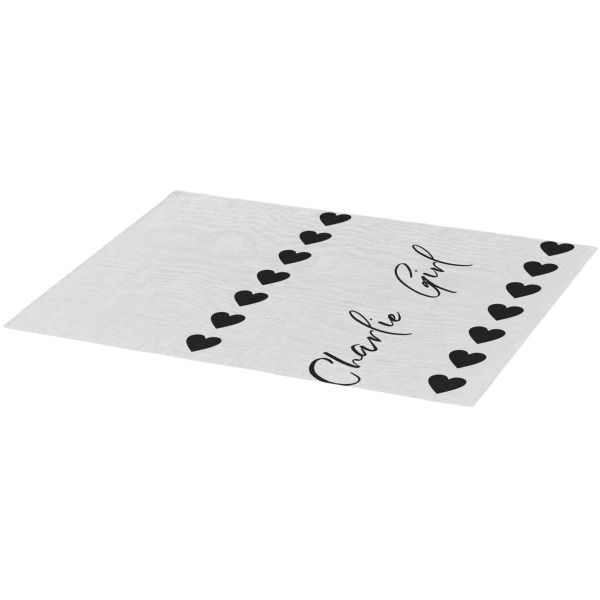 Custom Design - Burlap Placemat (Angle View)