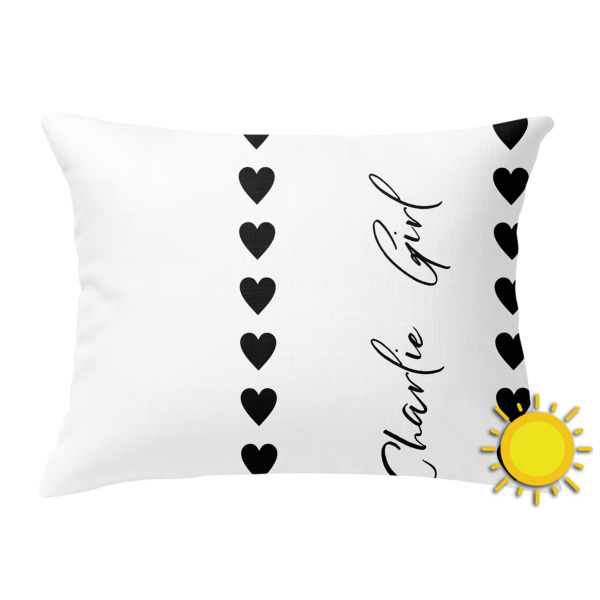 Custom Design Your Own Outdoor Throw Pillow - Rectangular