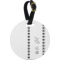 Design Your Own Plastic Luggage Tag - Round
