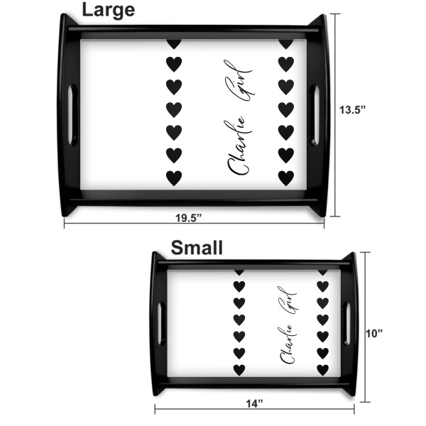 Custom Design - Serving Tray Black Sizes
