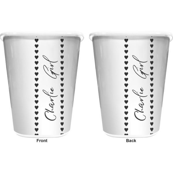 Custom Design - Waste Basket - White - Double Sided - Approval