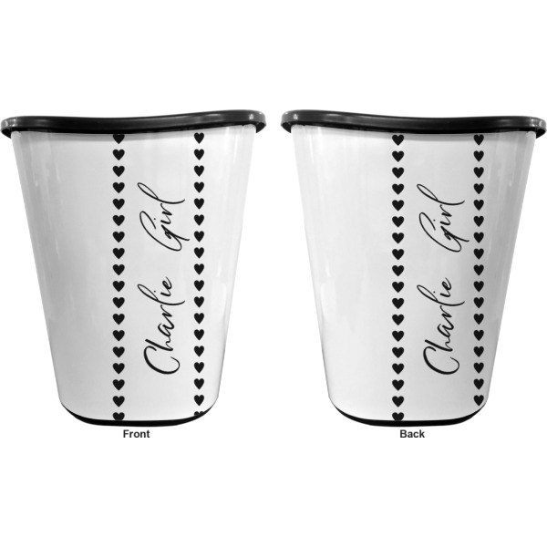 Custom Design - Waste Basket - Black - Double Sided - Approval