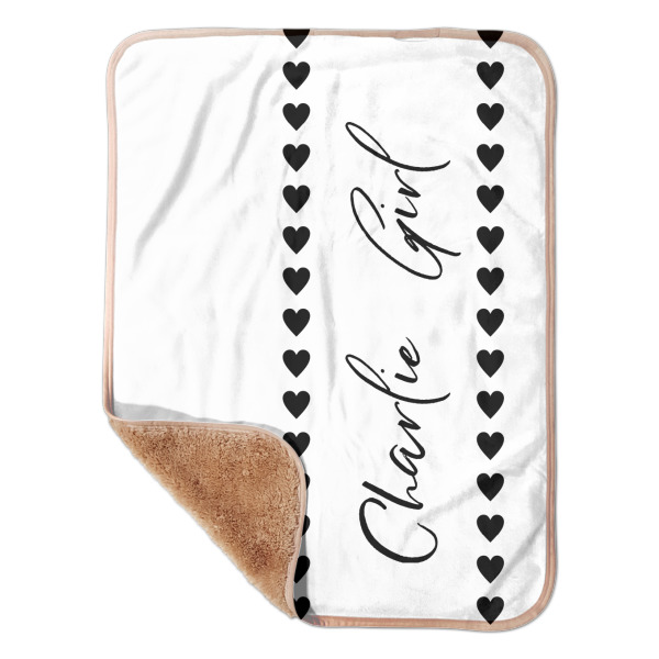 Custom Design Your Own Sherpa Baby Blanket - 30" x 40"