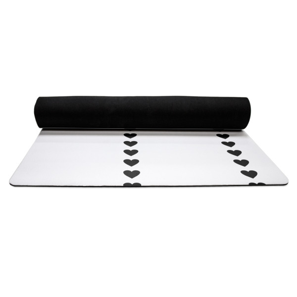 Custom Design - Yoga Mat Rolled up Black Rubber Backing