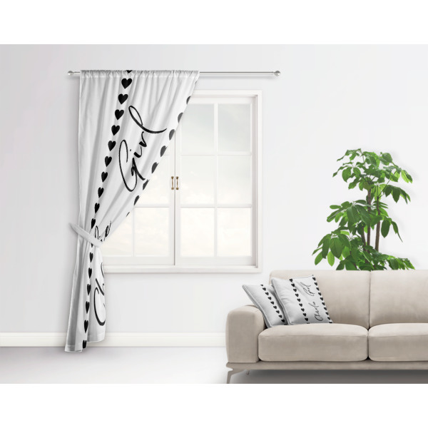 Custom Design - Curtain With Window and Rod - in Room Matching Pillow