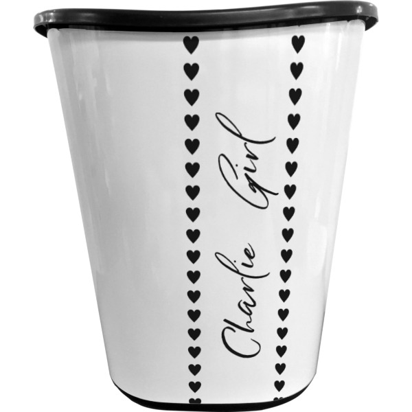 Custom Design - Waste Basket - Black - Front