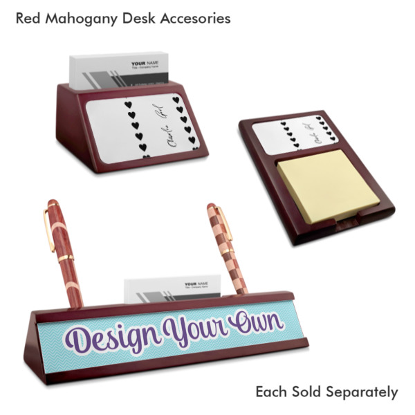 Custom Design - Mahogany Desk Accessories