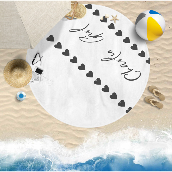 Custom Design - Round Beach Towel Lifestyle