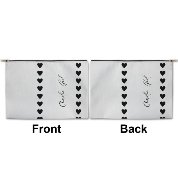Custom Design - Large Zipper Pouch Approval (Front and Back)