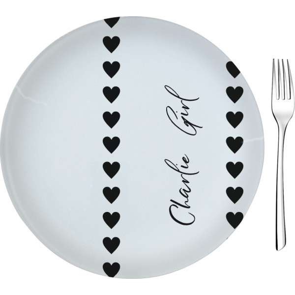 Custom Design Your Own 8" Glass Appetizer / Dessert Plate