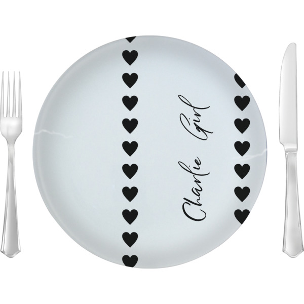 Custom Design Your Own 10" Glass Lunch / Dinner Plate