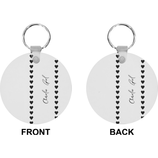 Custom Design - Circle Keychain (Front + Back)