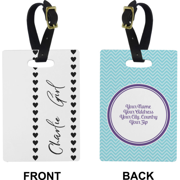 Custom Design - Rectangle Luggage Tag (Front + Back)