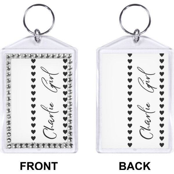 Custom Design - Bling Keychain (Front + Back)