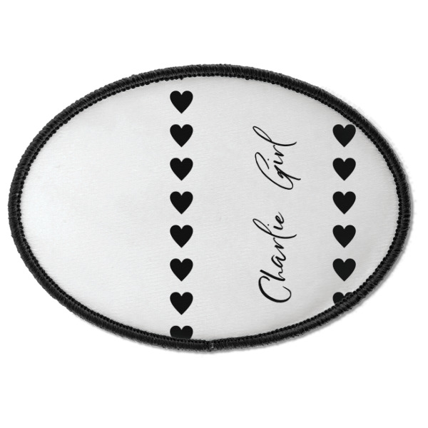 Custom Design - Iron On Patch - Oval - Front