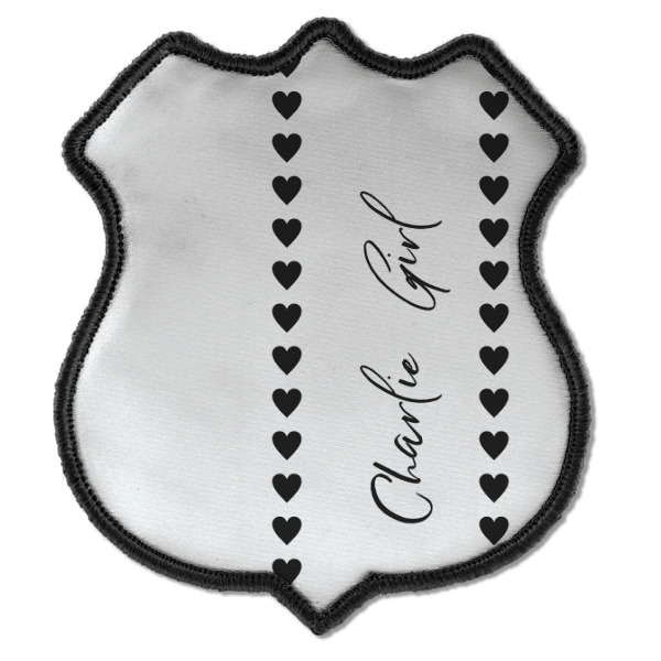 Custom Design - Iron On Patch - Shield - Style C - Front